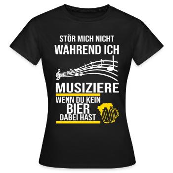 Blasmusik | Musikverein | Geschenk Musiker - Frauen T-Shirt - Schwarz - Vorne - AI Model Female 172 dark (172cm)