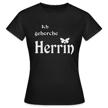 Maîtresse Domina Esclave - T-shirt Femme - noir - Devant - AI Model Female 172 dark (172cm)