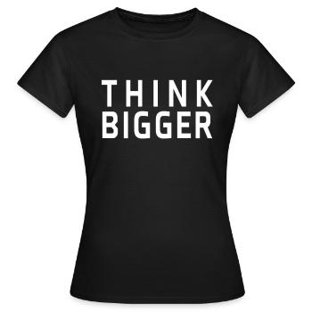 Entrepreneur Entrepreneur pense plus grand égoïste - T-shirt Femme - noir - Devant - AI Model Female 172 dark (172cm)