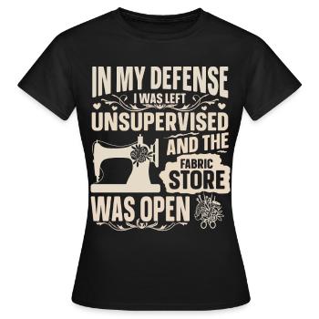 Coudre - T-shirt Femme - noir - Devant - AI Model Female 172 dark (172cm)