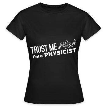 Science Chimie Physique Biologie Recherche - T-shirt Femme - noir - Devant - AI Model Female 172 dark (172cm)