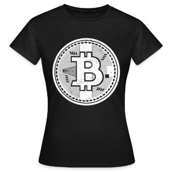 Bitcoin - T-shirt Femme - noir - Devant - AI Model Female 172 dark (172cm)