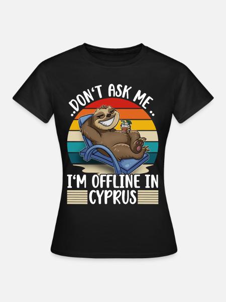Zypern Urlaub - Frauen T-Shirt - Schwarz
