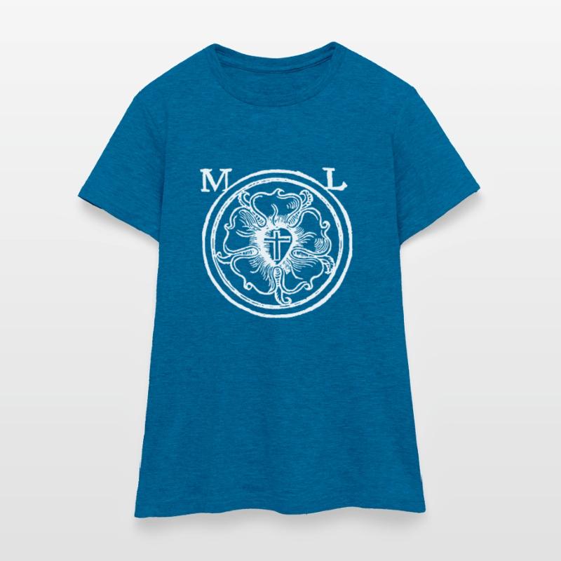 Martin Luther Rose oder Siegel der Reformation Frauen T-Shirt