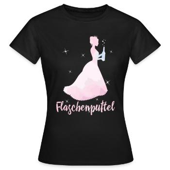 Flaschenputtel - Frauen T-Shirt - Schwarz - Vorne - AI Model Female 172 dark (172cm)