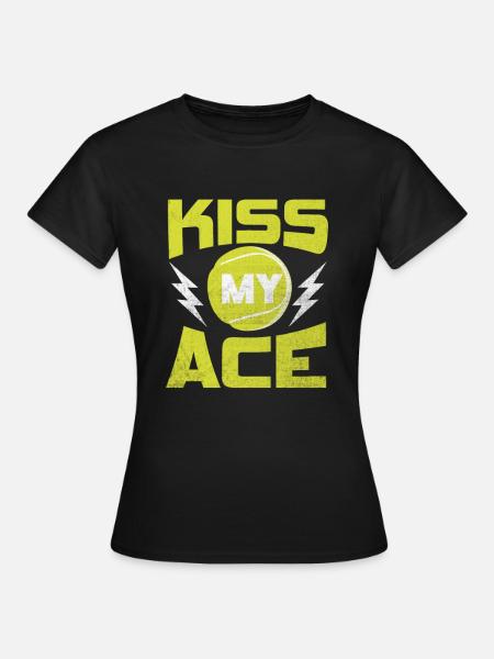 Tennis Ace - T-shirt Femme - noir