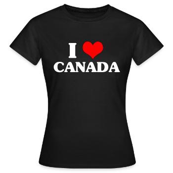 I Love Canada Meme Anal Sex BDSM Daddy Gift - Women's T-Shirt - black - Front - AI Model Female 172 dark (172cm)