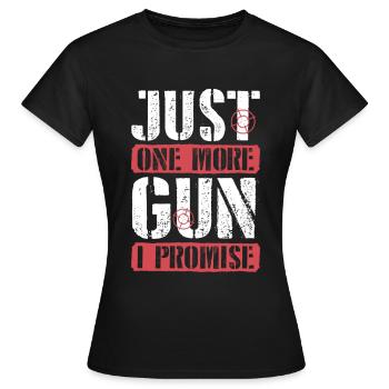 Shooting club sport shooters gift weapons hunter - Women's T-Shirt - black - Front - AI Model Female 172 dark (172cm)