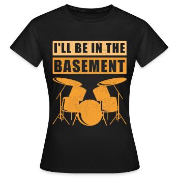 Drums Drummer Drummer Gift - Women's T-Shirt - black - Front - AI Model Female 172 dark (172cm)