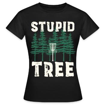 Disc Golf Discgolf | Discgolfspieler Geschenk - Frauen T-Shirt - Schwarz - Vorne - AI Model Female 172 dark (172cm)