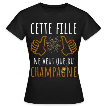 Dieses Mädchen will nur - Frauen T-Shirt - Schwarz - Vorne - AI Model Female 172 dark (172cm)