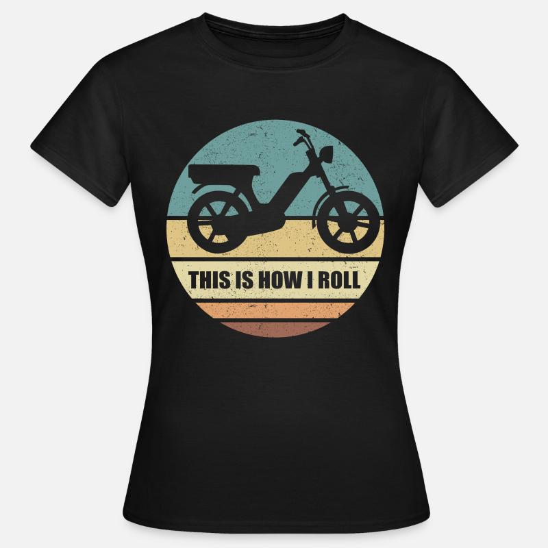 Mobylette Mobylette Mobylette Mobylette Mobylette Mobylette Cyclomoteur cadeau - T-shirt Femme - noir