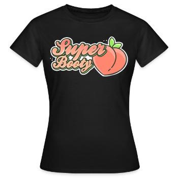 super booty - Frauen T-Shirt - Schwarz - Vorne - AI Model Female 172 dark (172cm)