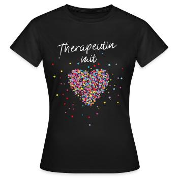 Thérapeute Thérapie Pratique Psychologue Pédagogie - T-shirt Femme - noir - Devant - AI Model Female 172 dark (172cm)