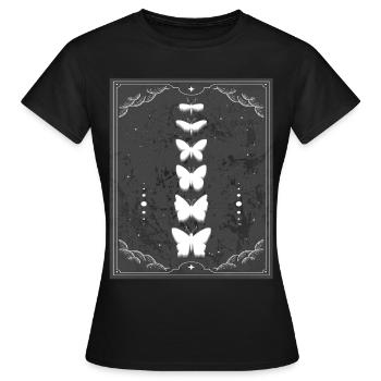 Monarch Butterfly Soft Grunge Esthétique - T-shirt Femme - noir - Devant - AI Model Female 172 dark (172cm)