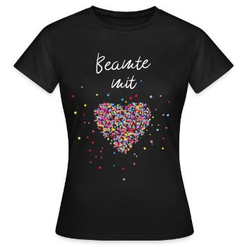 Beamte mit Herz Lebenszeit Verbeamtung - Frauen T-Shirt - Schwarz - Vorne - AI Model Female 172 dark (172cm)