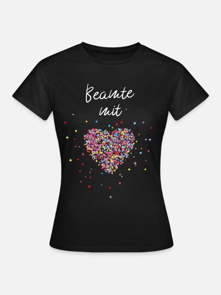 Beamte mit Herz Lebenszeit Verbeamtung - Frauen T-Shirt - Schwarz