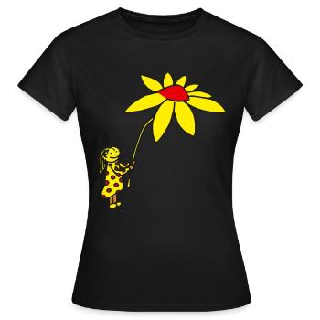 Flower Fairy Florist Floristry Flowers Gift - Women's T-Shirt - black - Front - AI Model Female 172 dark (172cm)