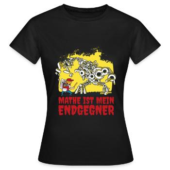Mathe ist mein Endgegner - Frauen T-Shirt - Schwarz - Vorne - AI Model Female 172 dark (172cm)