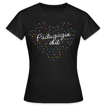 Pädagogin Mit Herz Kindertagesstätte - Frauen T-Shirt - Schwarz - Vorne - AI Model Female 172 dark (172cm)