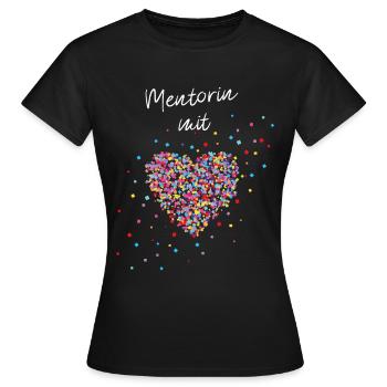 Mentorin mit Herz Chefin Ausbilderin - Frauen T-Shirt - Schwarz - Vorne - AI Model Female 172 dark (172cm)