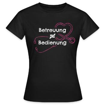 Betreuerin Altenpflegerin Krankenhaus - Frauen T-Shirt - Schwarz - Vorne - AI Model Female 172 dark (172cm)