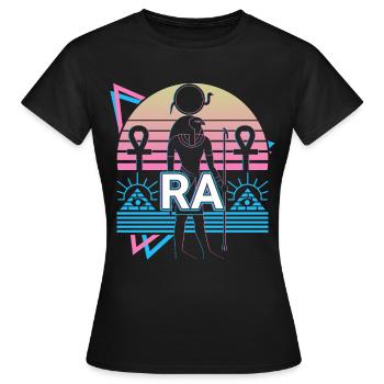 Ra Ägyptischer Gott Ägypten Geschenk - Frauen T-Shirt - Schwarz - Vorne - AI Model Female 172 dark (172cm)