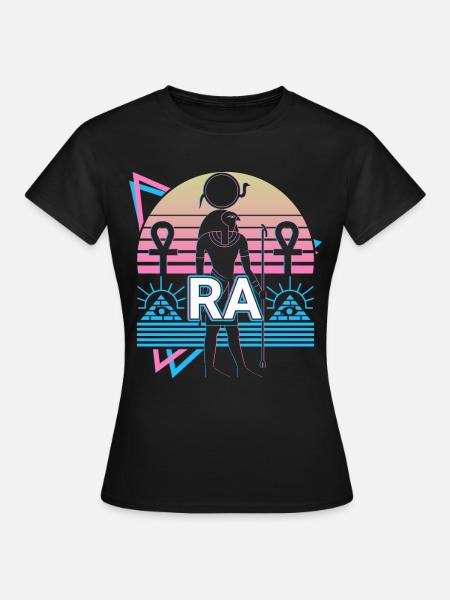 Ra Dieu Égyptien Egypte Cadeau - T-shirt Femme - noir