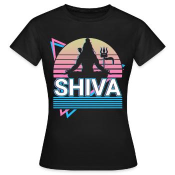 Shiva Dieu hindou Ancienne mythologie hindoue Cadeau - T-shirt Femme - noir - Devant - AI Model Female 172 dark (172cm)