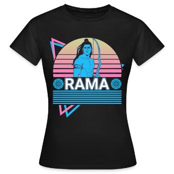 Rama Dieu hindou Ancienne mythologie hindoue Cadeau - T-shirt Femme - noir - Devant - AI Model Female 172 dark (172cm)