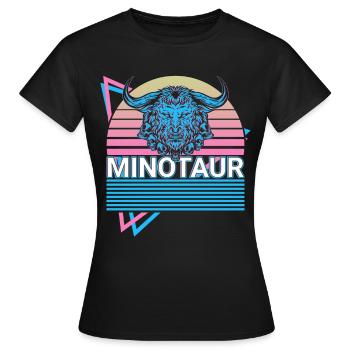 Minotaure Cadeau de mythologie grecque - T-shirt Femme - noir - Devant - AI Model Female 172 dark (172cm)