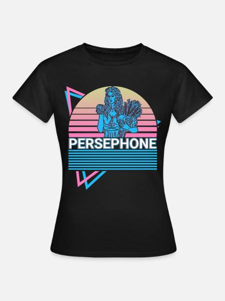 Persephone Griechische Göttin Geschenk - Frauen T-Shirt - Schwarz