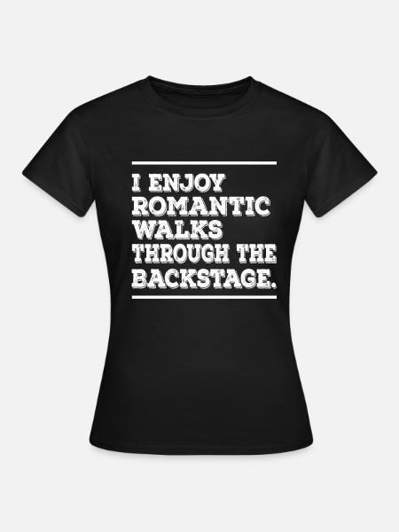 Backstage Tech Crew Art for a Theater Technician - Women's T-Shirt - black