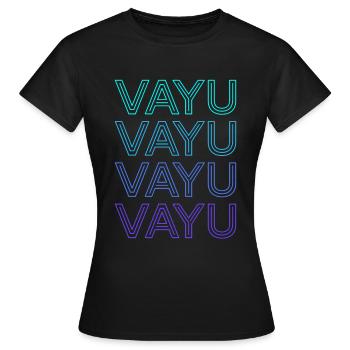 Vayu Dieu hindou Mythologie hindoue Hindouisme Rétro - T-shirt Femme - noir - Devant - AI Model Female 172 dark (172cm)