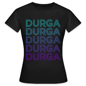 Durga Déesse hindoue Mythologie Hindouisme Rétro - T-shirt Femme - noir - Devant - AI Model Female 172 dark (172cm)