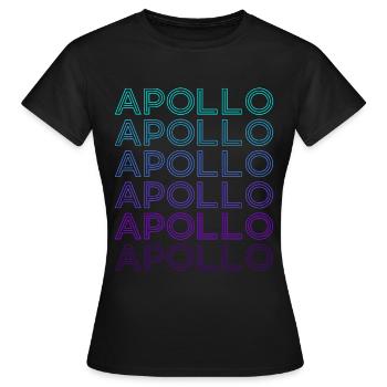Apollon Dieu Mythologie grecque antique Rétro - T-shirt Femme - noir - Devant - AI Model Female 172 dark (172cm)