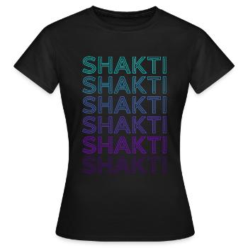 Shakti Déesse hindoue Mythologie Hindouisme Rétro - T-shirt Femme - noir - Devant - AI Model Female 172 dark (172cm)