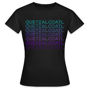 Quetzalcoatl Ancienne Divinité Aztèques Maya Retro - T-shirt Femme - noir - Devant - AI Model Female 172 dark (172cm)