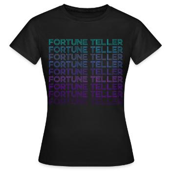Fortune Teller Crystal Ball Retro - Women's T-Shirt - black - Front - AI Model Female 172 dark (172cm)