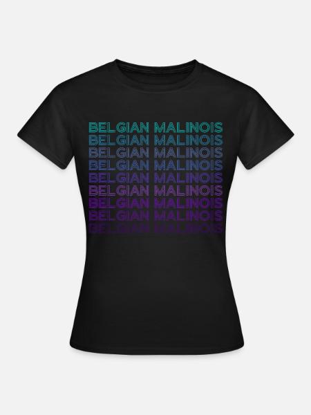Belgischer Malinois Retro - Frauen T-Shirt - Schwarz