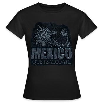Quetzalcoatl Aztec Serpent Maya Inca Tolteke - T-shirt Femme - noir - Devant - AI Model Female 172 dark (172cm)