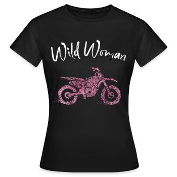 Moto MotoCycliste Tour - T-shirt Femme - noir - Devant - AI Model Female 172 dark (172cm)