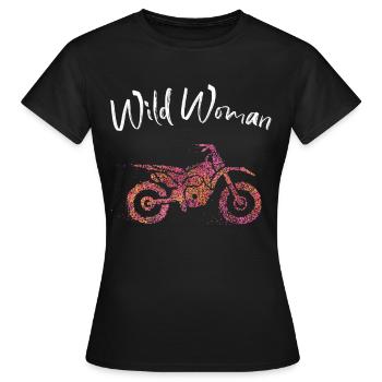 Motorcycle Motorcyclist Driver's License - Women's T-Shirt - black - Front - AI Model Female 172 dark (172cm)