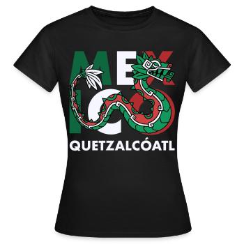 Quetzalcoatl Aztecs Maya Inca Toltec Cadeau - T-shirt Femme - noir - Devant - AI Model Female 172 dark (172cm)