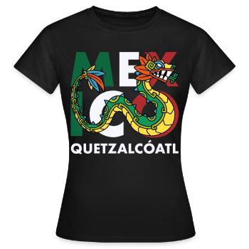 Quetzalcoatl Aztecs Maya Inca Toltec Cadeau - T-shirt Femme - noir - Devant - AI Model Female 172 dark (172cm)
