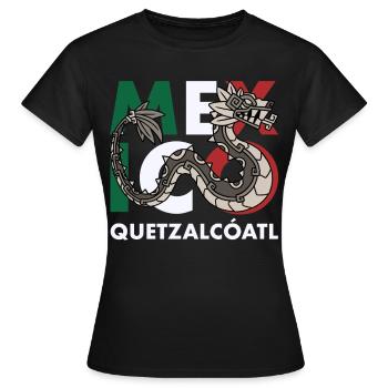 Quetzalcoatl Aztecs Maya Inca Toltec Cadeau - T-shirt Femme - noir - Devant - AI Model Female 172 dark (172cm)