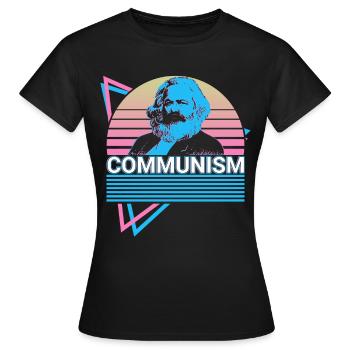 Communisme Karl Marx Marx Marxisme Communiste So - T-shirt Femme - noir - Devant - AI Model Female 172 dark (172cm)