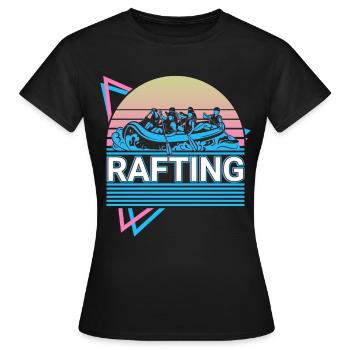 Rafting Rafting Rafting Rétro Cadeau - T-shirt Femme - noir - Devant - AI Model Female 172 dark (172cm)