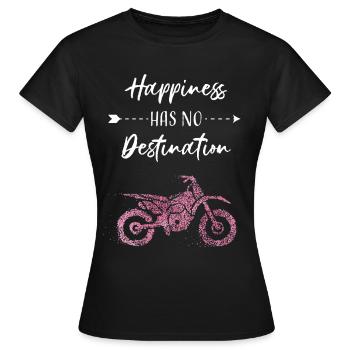 Motocycliste Motard Motocyclisme - T-shirt Femme - noir - Devant - AI Model Female 172 dark (172cm)