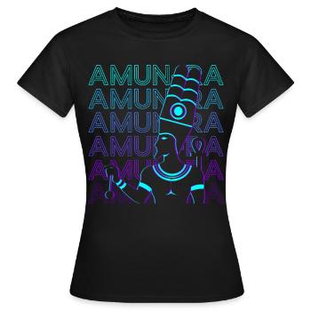 Amon Ra Dieu égyptien Amon Re Egypte ancienne Ret - T-shirt Femme - noir - Devant - AI Model Female 172 dark (172cm)